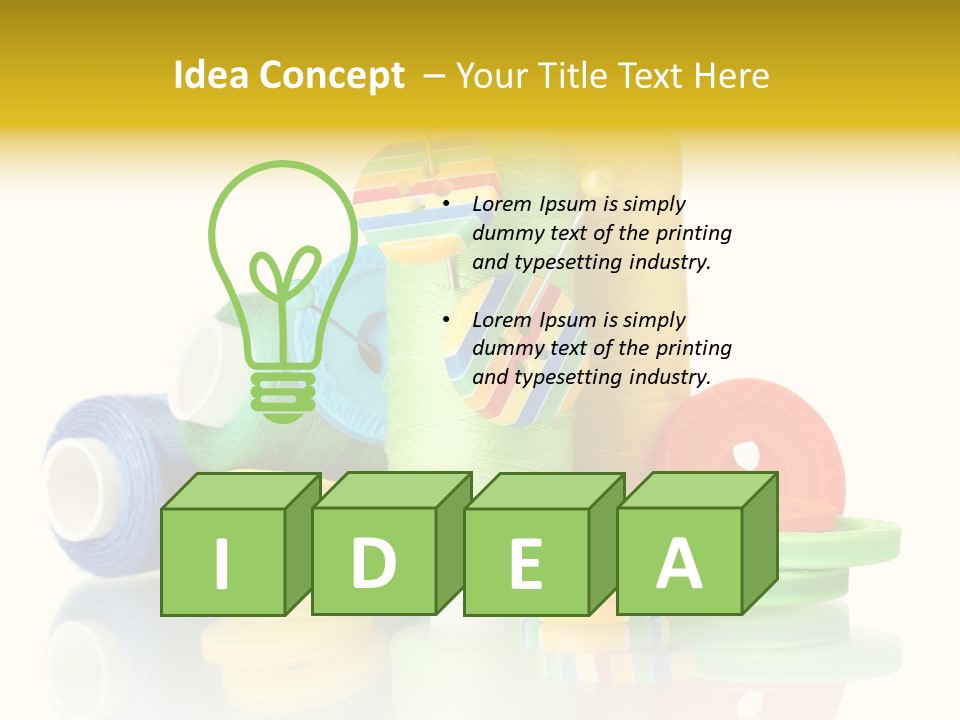 Tailor Industry Blue PowerPoint Template