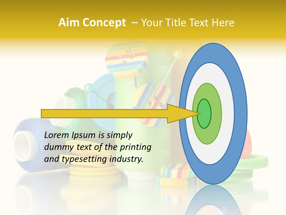 Tailor Industry Blue PowerPoint Template