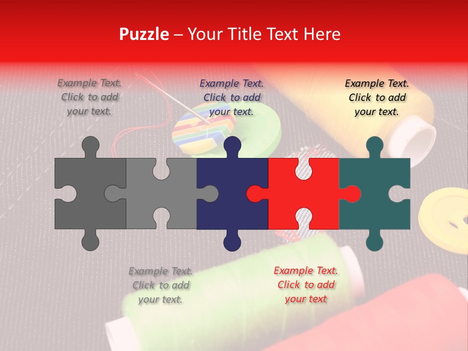 Love Decoration Patch PowerPoint Template