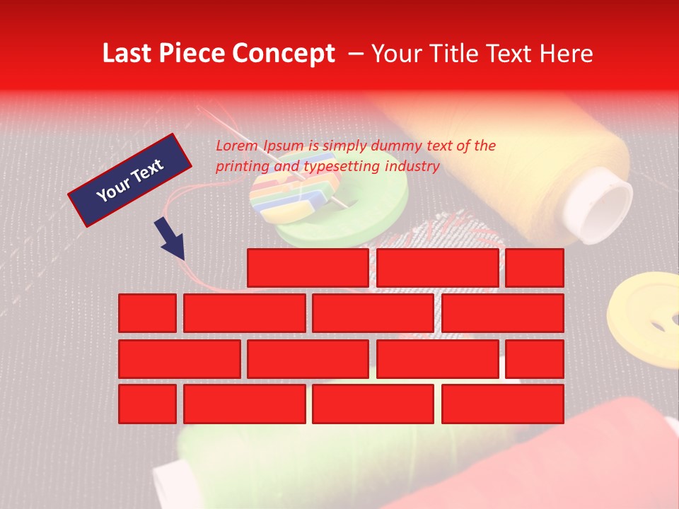 Love Decoration Patch PowerPoint Template