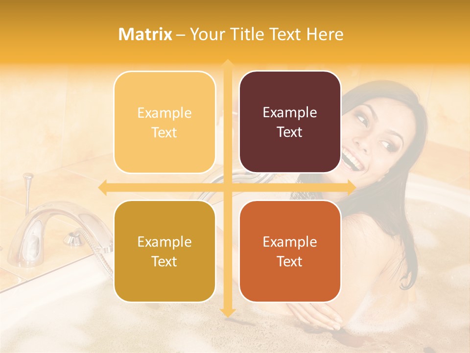 Water Foam Flower PowerPoint Template