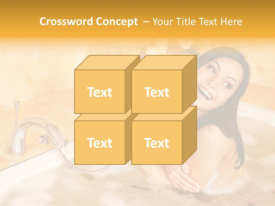 Water Foam Flower PowerPoint Template