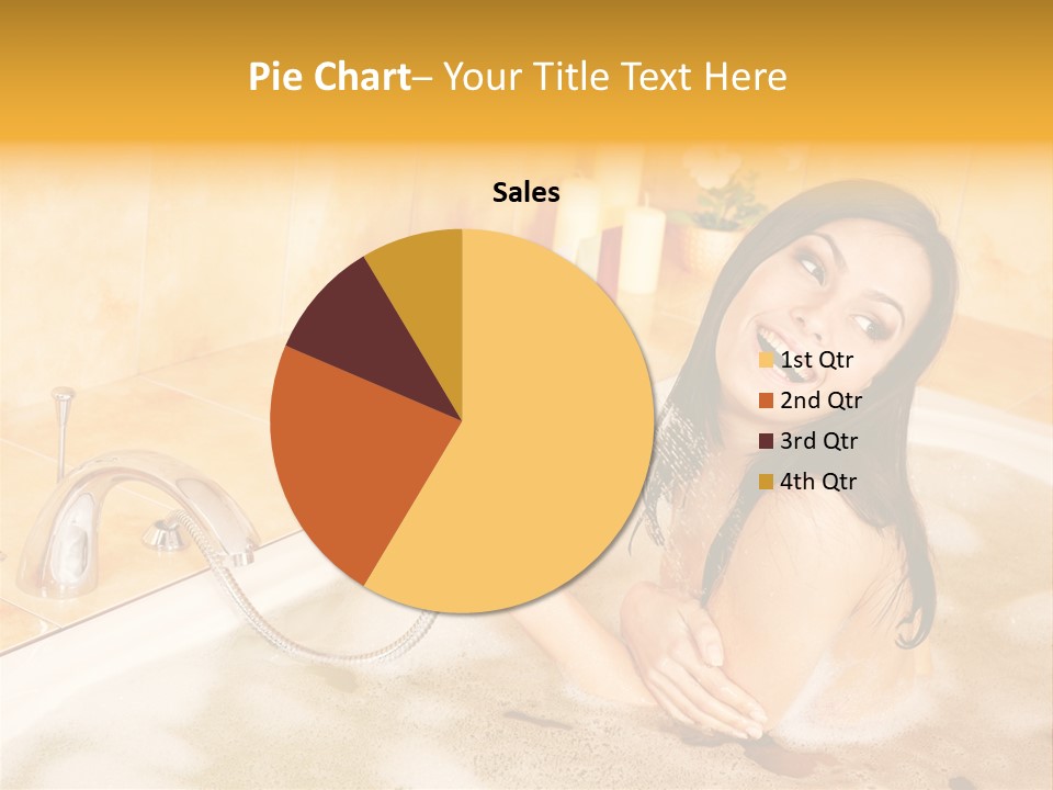 Water Foam Flower PowerPoint Template