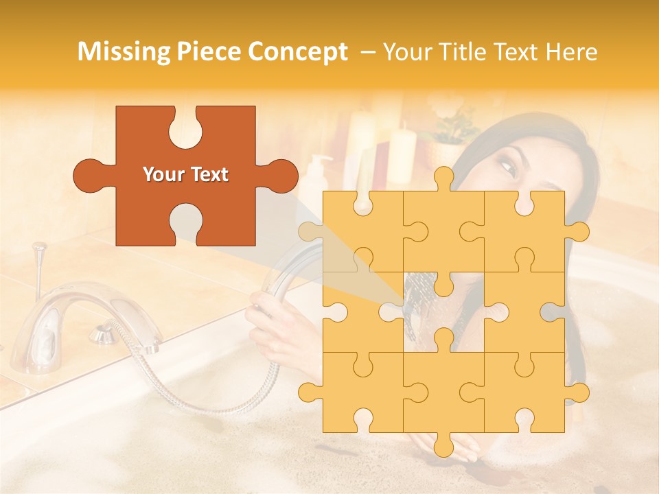 Water Foam Flower PowerPoint Template