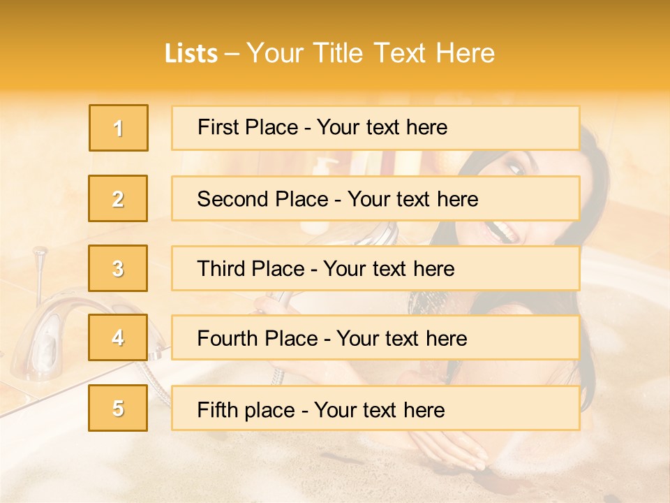 Water Foam Flower PowerPoint Template