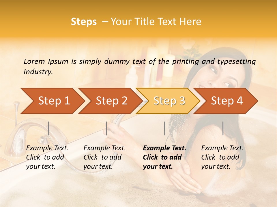 Water Foam Flower PowerPoint Template