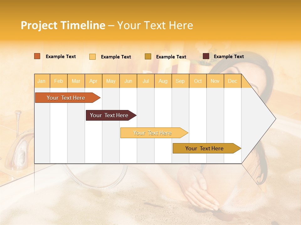 Water Foam Flower PowerPoint Template