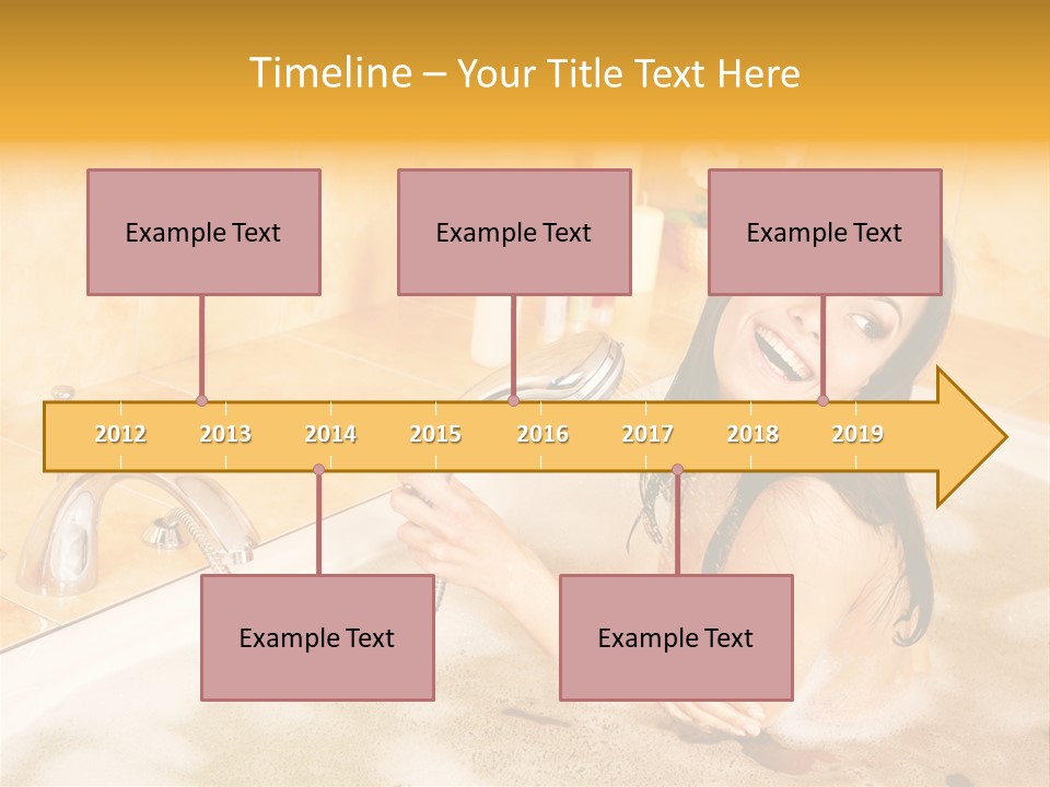 Water Foam Flower PowerPoint Template