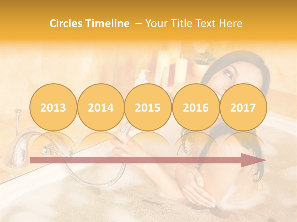 Water Foam Flower PowerPoint Template