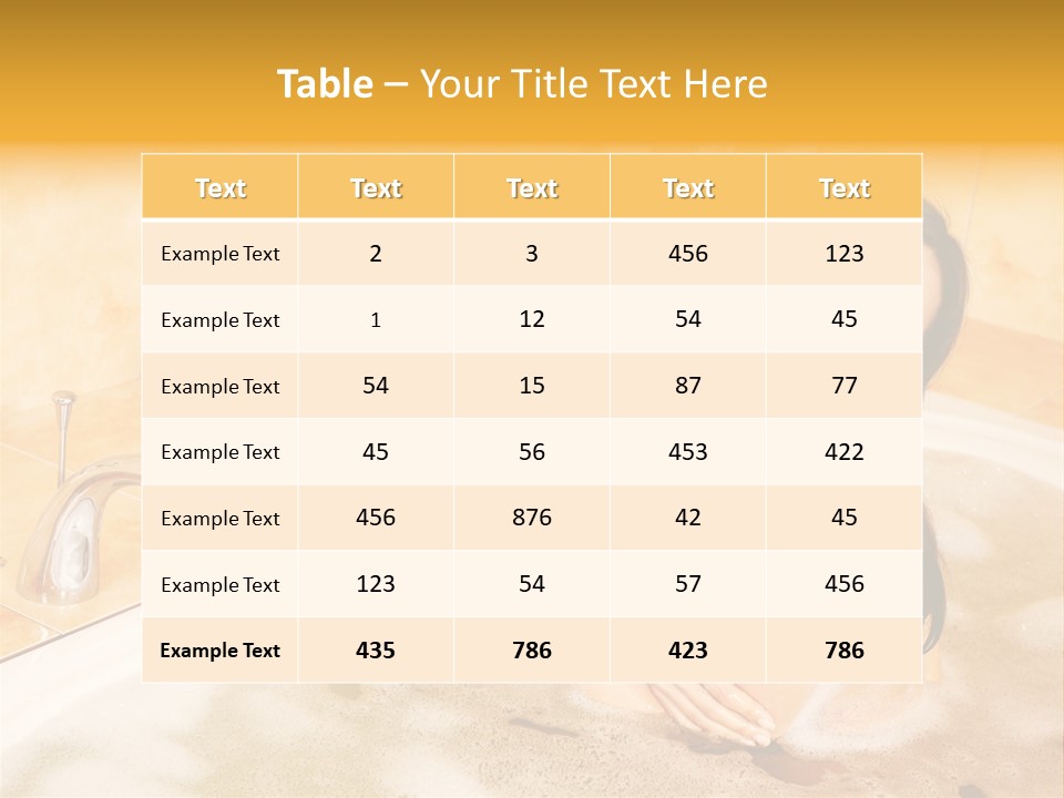 Water Foam Flower PowerPoint Template