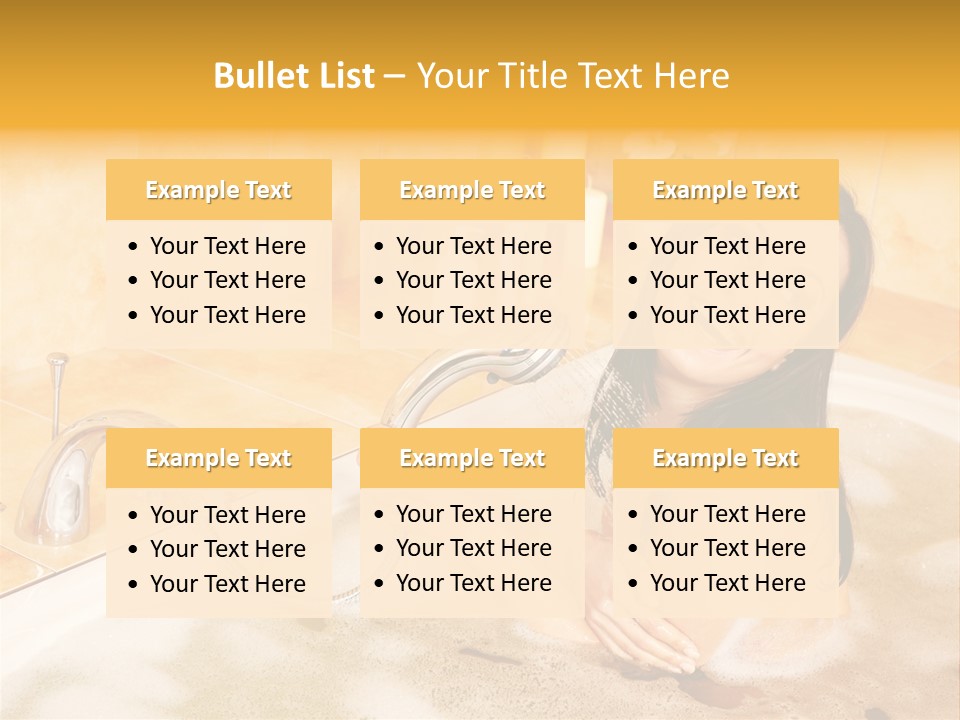 Water Foam Flower PowerPoint Template