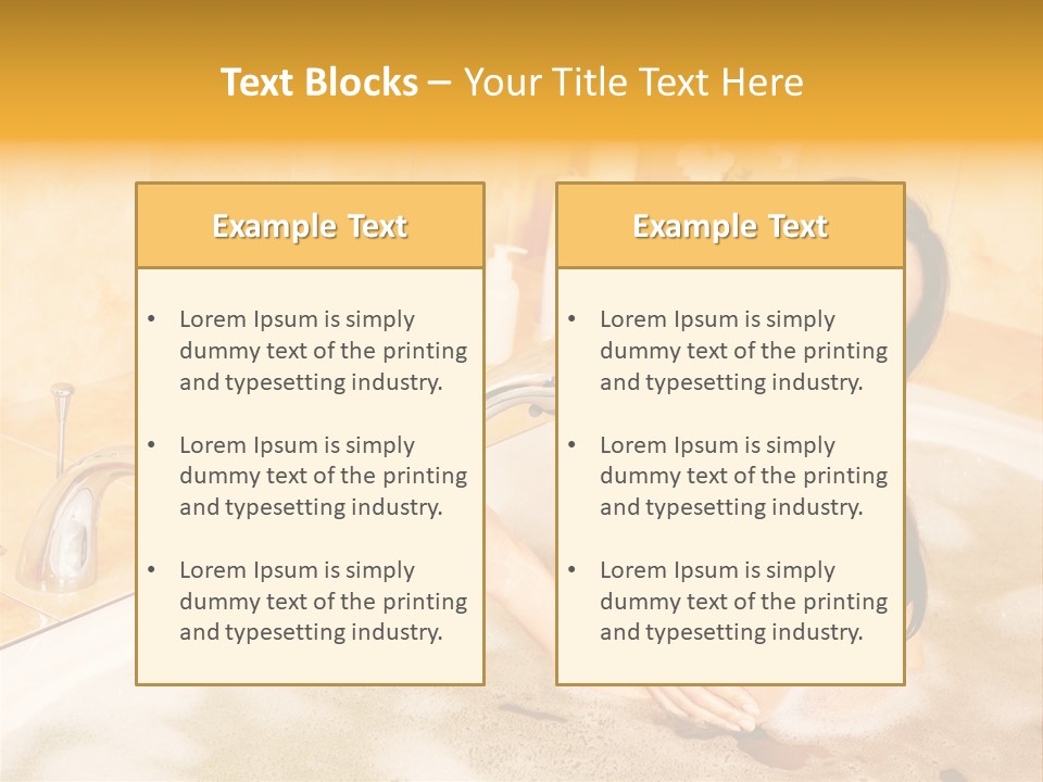 Water Foam Flower PowerPoint Template