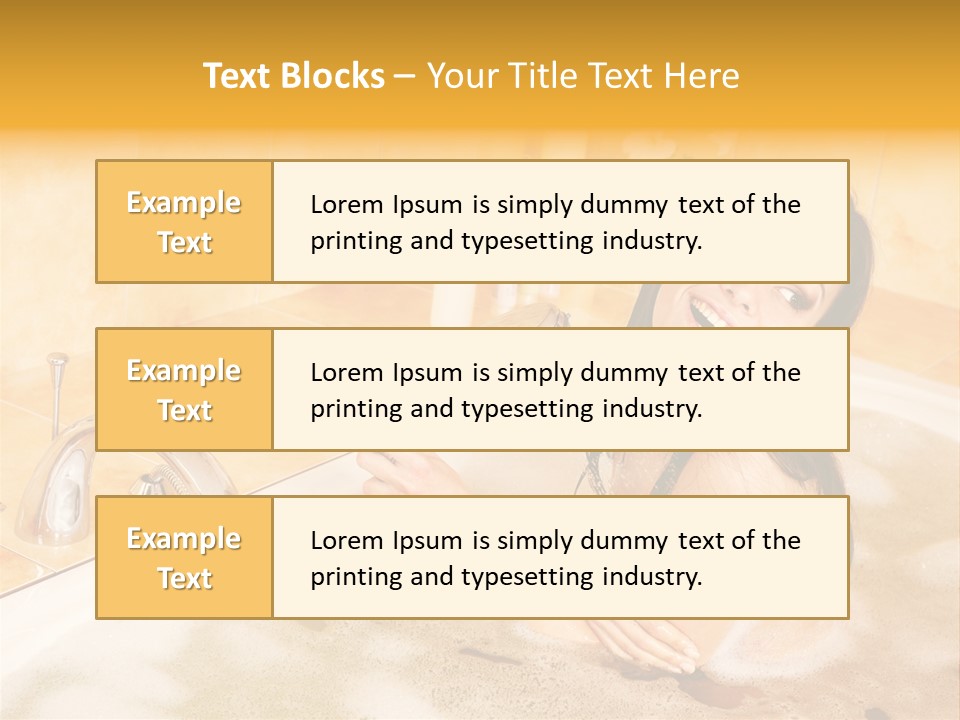 Water Foam Flower PowerPoint Template
