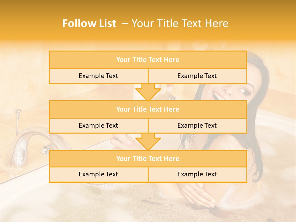 Water Foam Flower PowerPoint Template