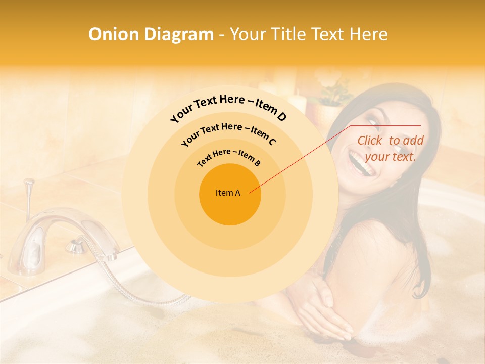 Water Foam Flower PowerPoint Template