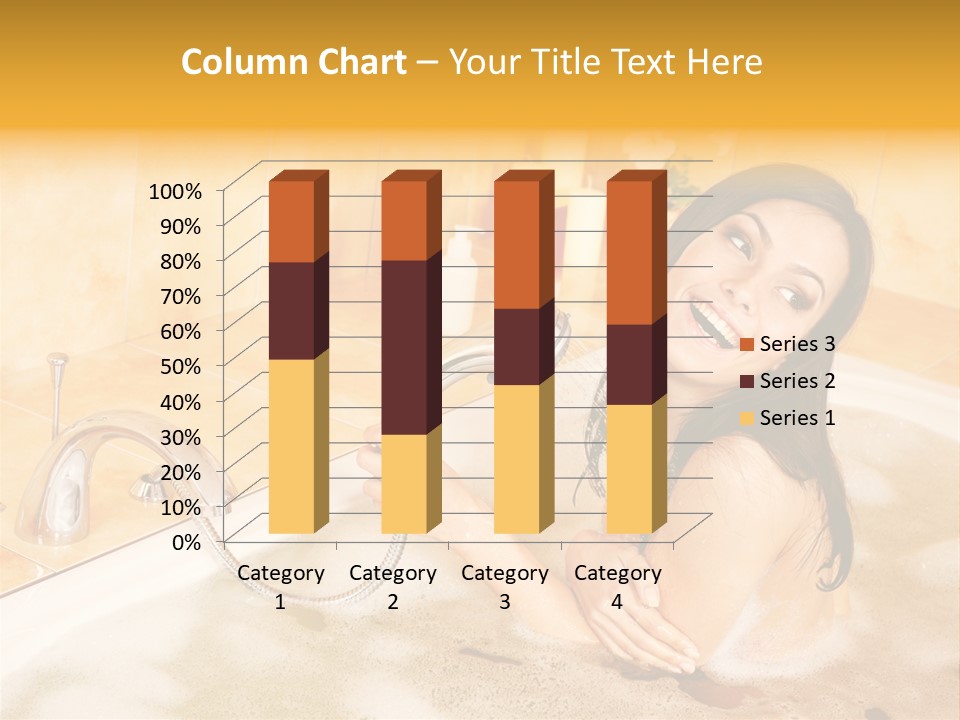 Water Foam Flower PowerPoint Template