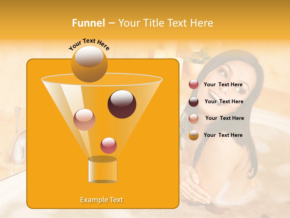 Water Foam Flower PowerPoint Template