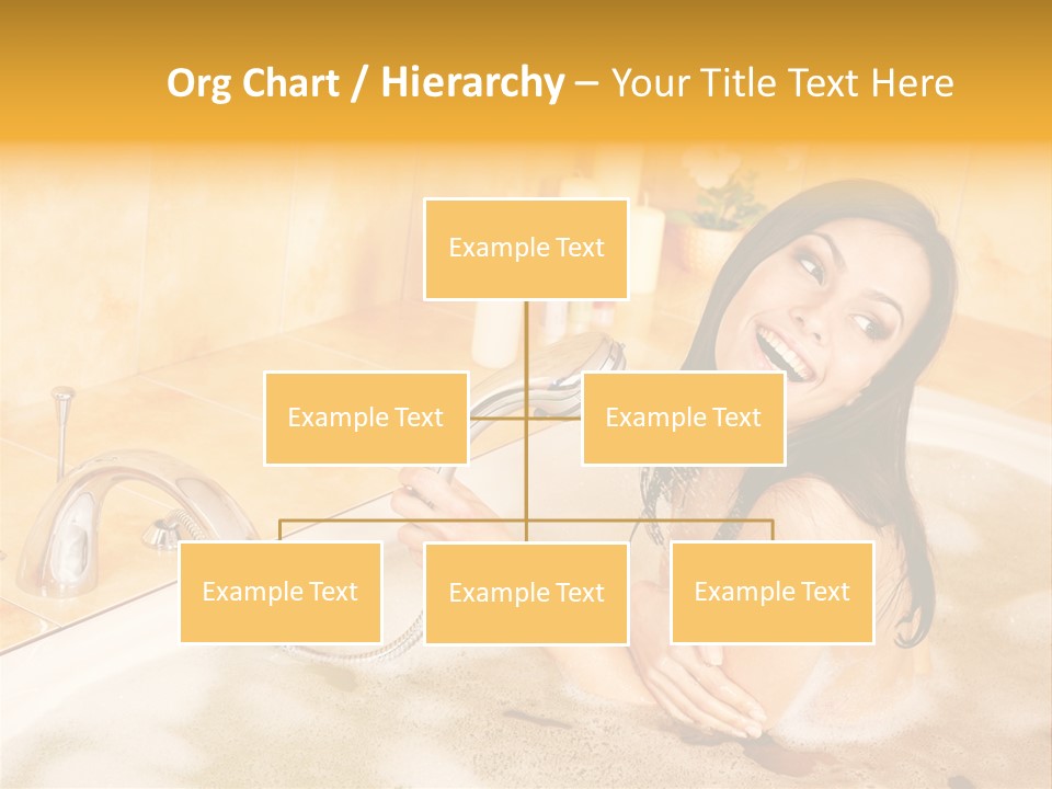 Water Foam Flower PowerPoint Template