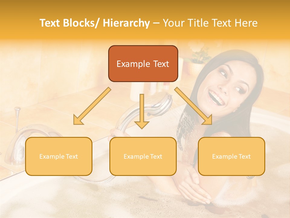 Water Foam Flower PowerPoint Template