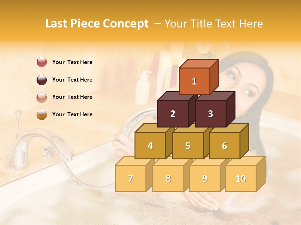 Water Foam Flower PowerPoint Template