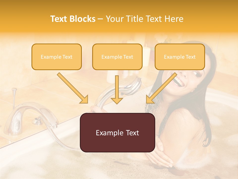 Water Foam Flower PowerPoint Template