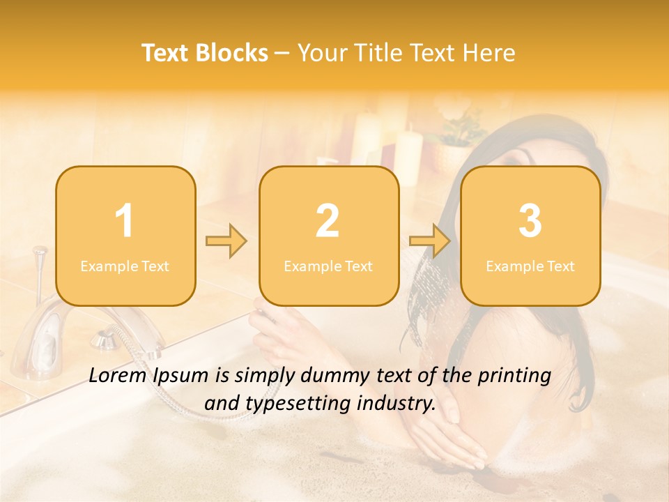 Water Foam Flower PowerPoint Template