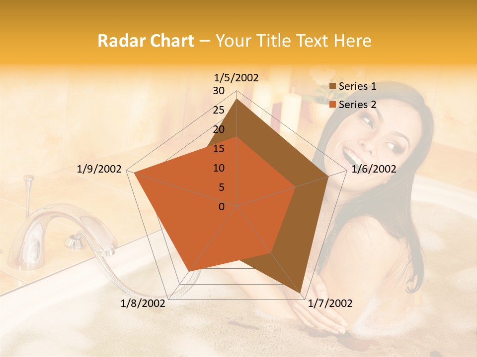 Water Foam Flower PowerPoint Template