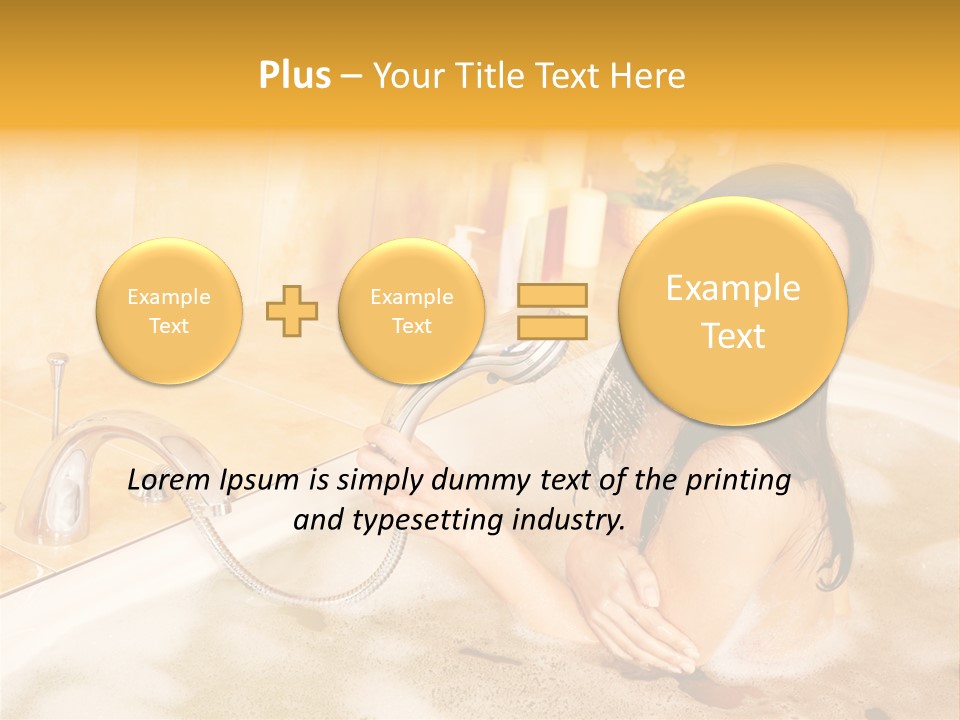 Water Foam Flower PowerPoint Template