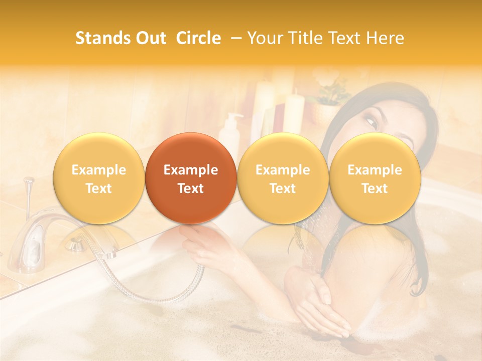 Water Foam Flower PowerPoint Template