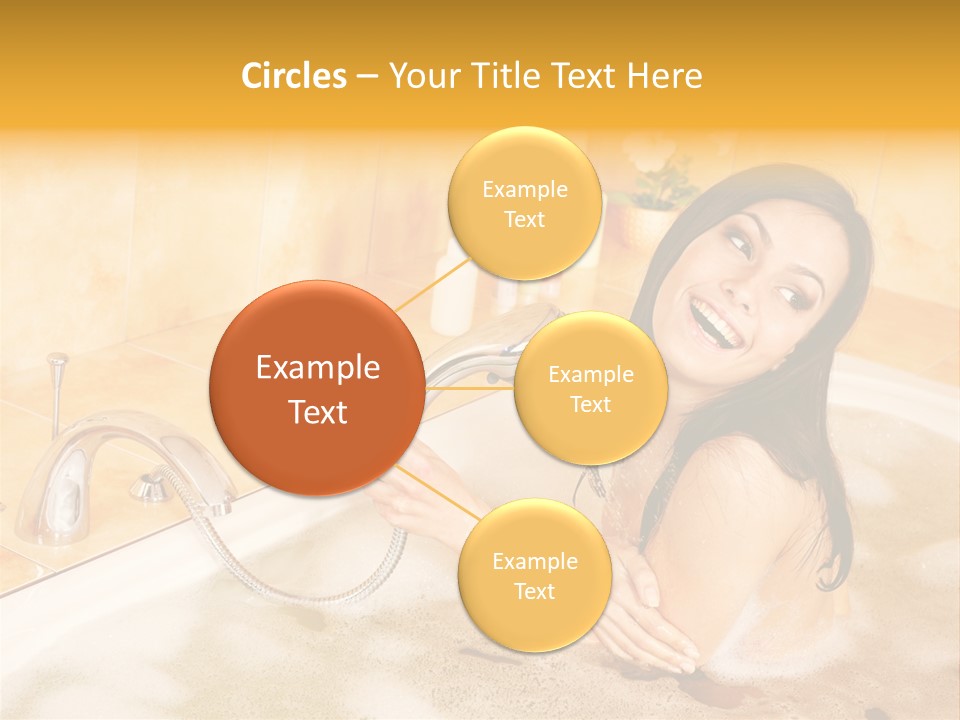 Water Foam Flower PowerPoint Template