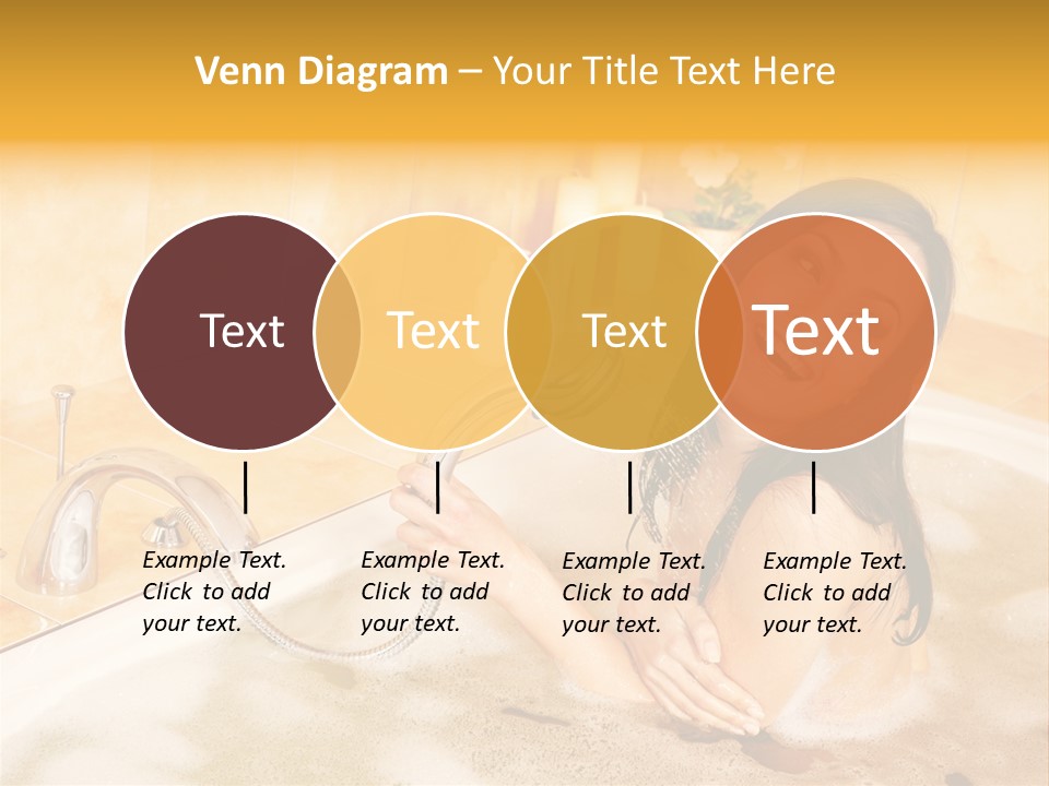 Water Foam Flower PowerPoint Template