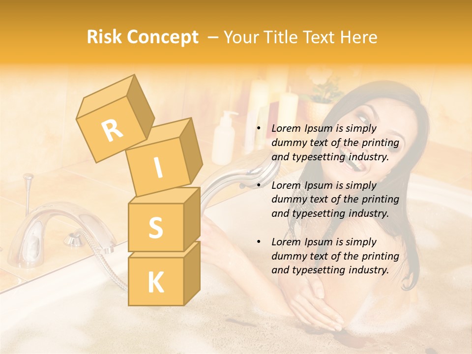 Water Foam Flower PowerPoint Template