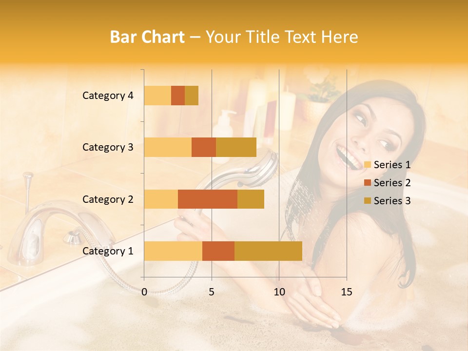 Water Foam Flower PowerPoint Template