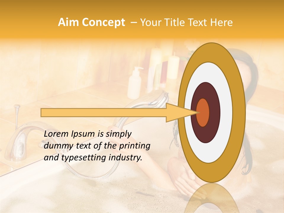 Water Foam Flower PowerPoint Template