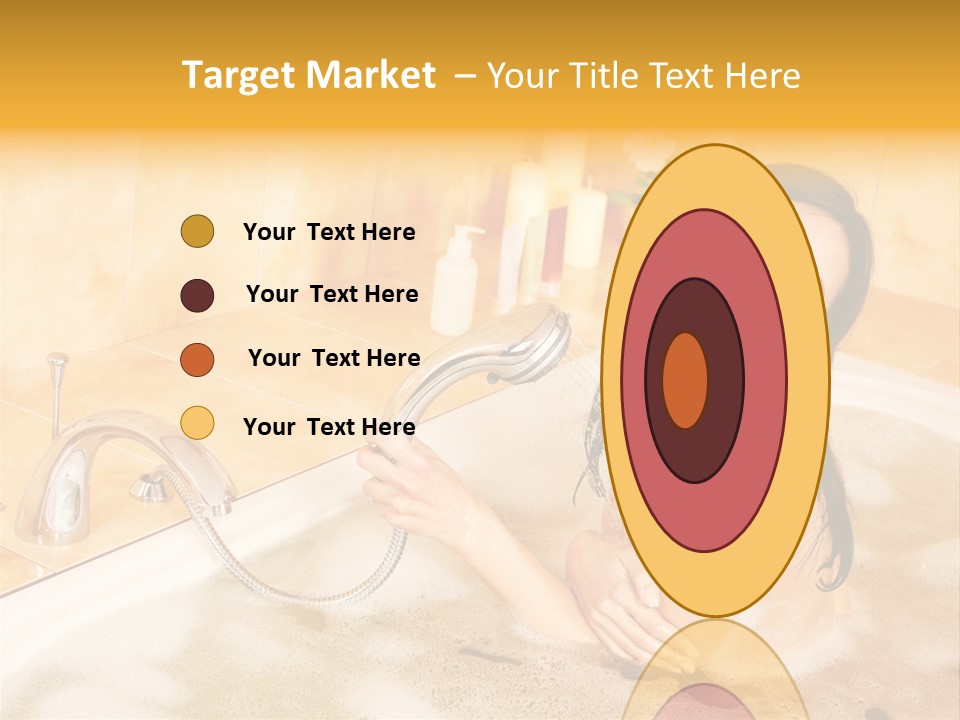 Water Foam Flower PowerPoint Template