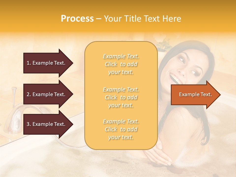 Water Foam Flower PowerPoint Template