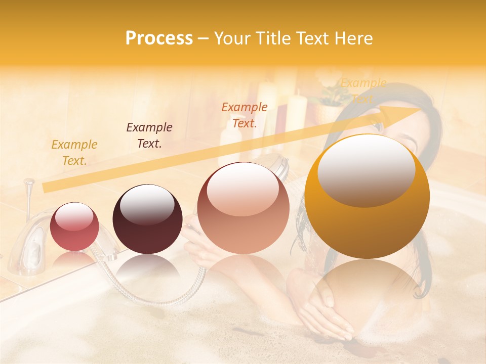 Water Foam Flower PowerPoint Template