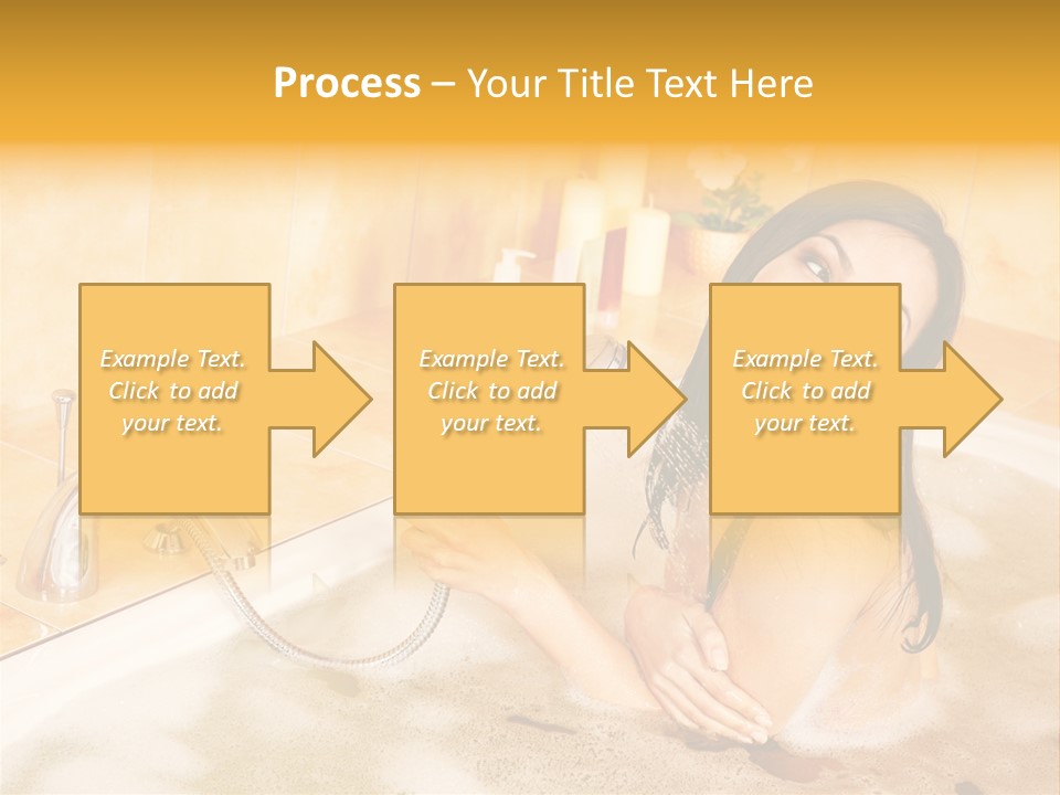 Water Foam Flower PowerPoint Template