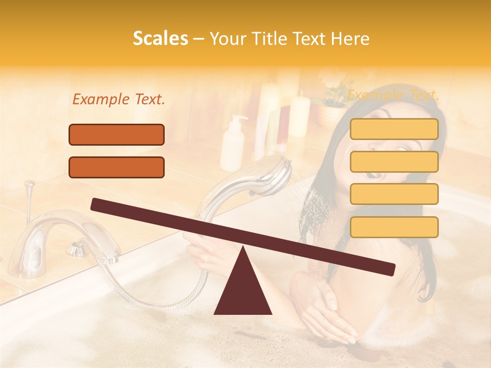 Water Foam Flower PowerPoint Template