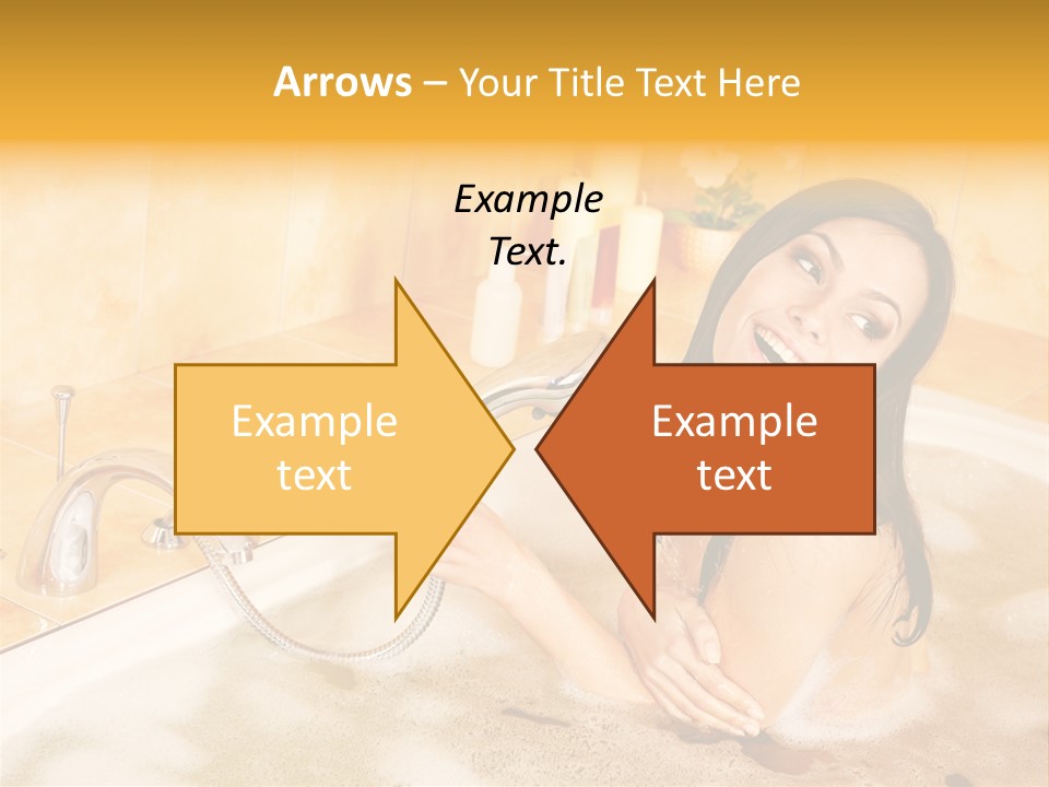 Water Foam Flower PowerPoint Template