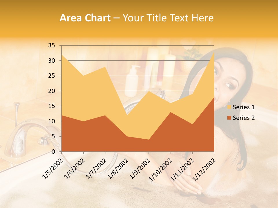Water Foam Flower PowerPoint Template