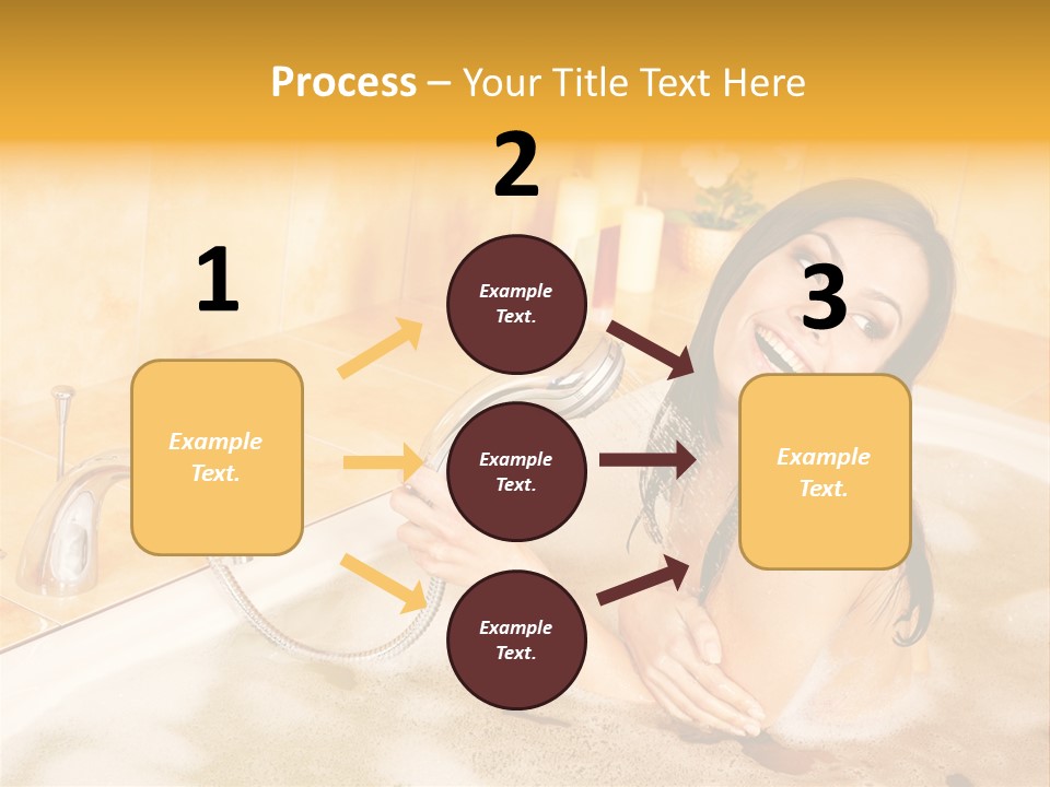 Water Foam Flower PowerPoint Template
