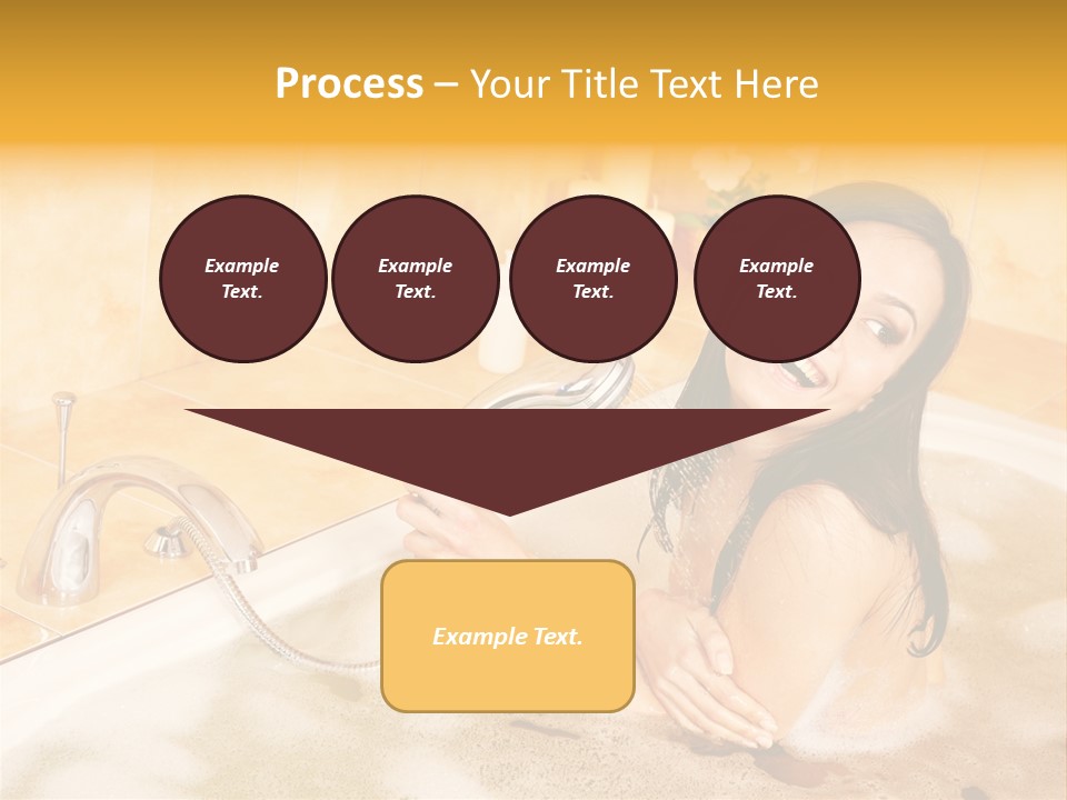 Water Foam Flower PowerPoint Template