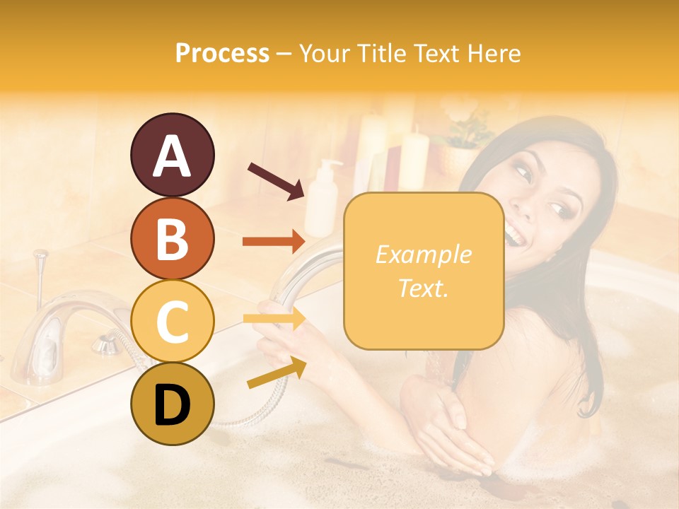 Water Foam Flower PowerPoint Template