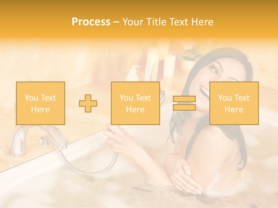 Water Foam Flower PowerPoint Template