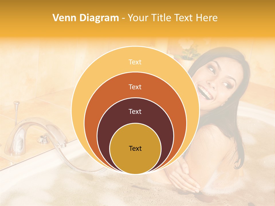 Water Foam Flower PowerPoint Template