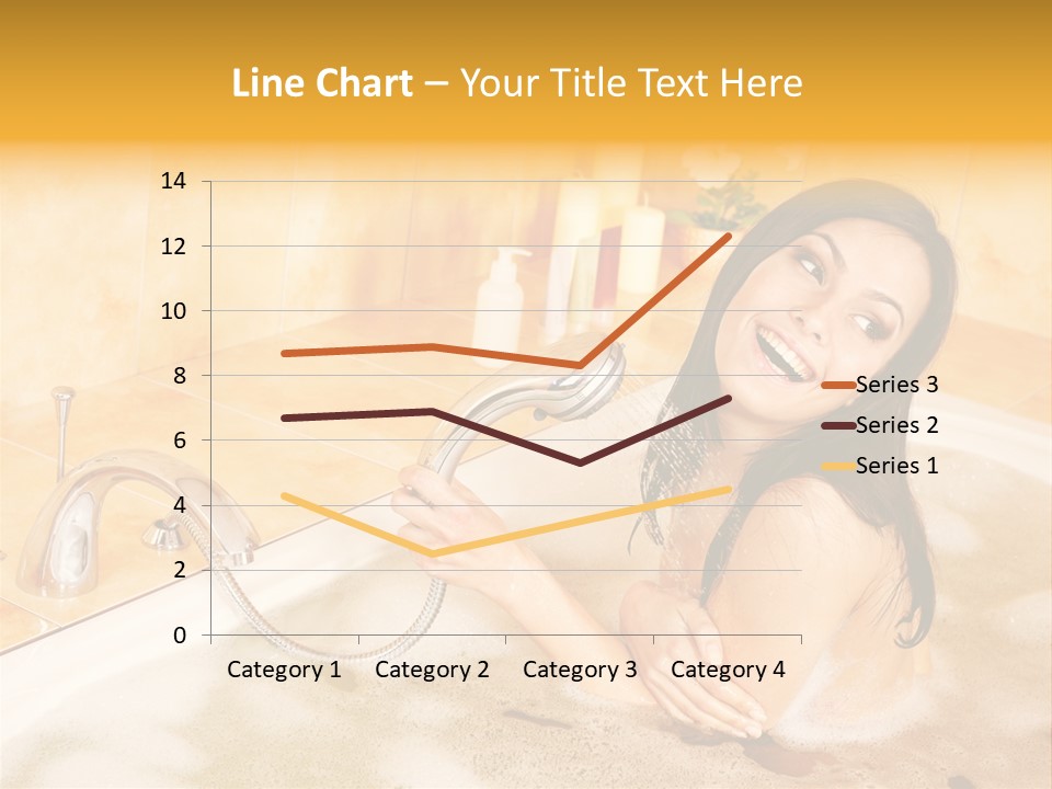 Water Foam Flower PowerPoint Template