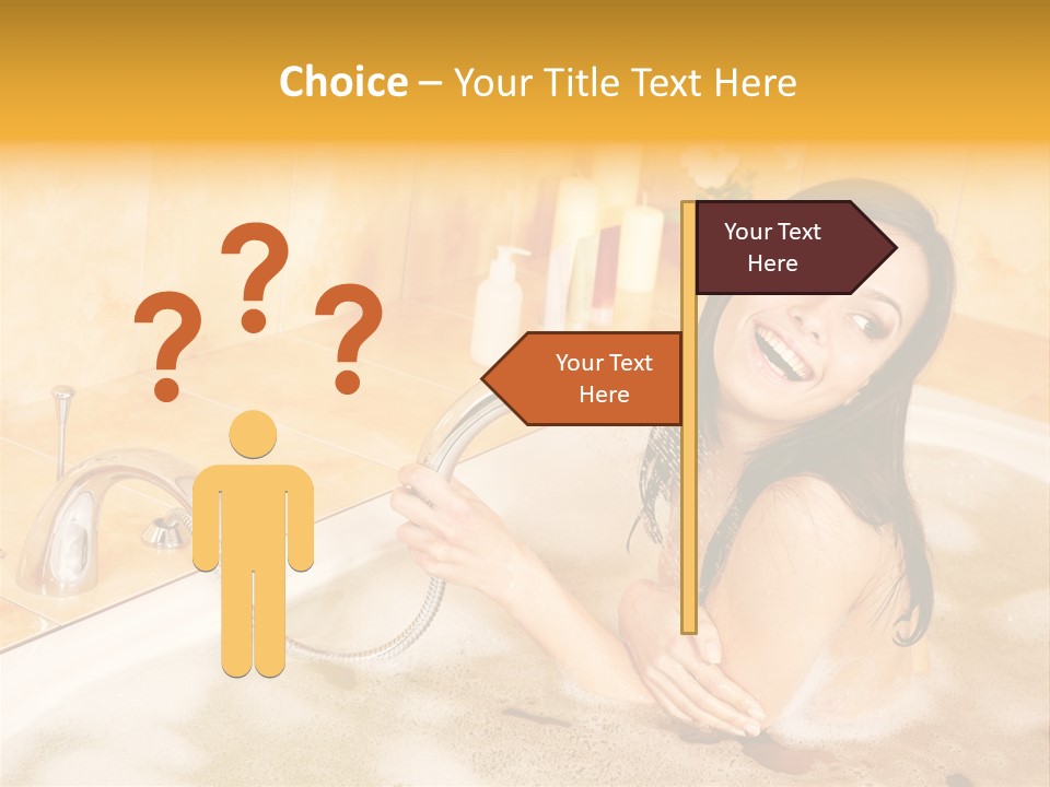 Water Foam Flower PowerPoint Template