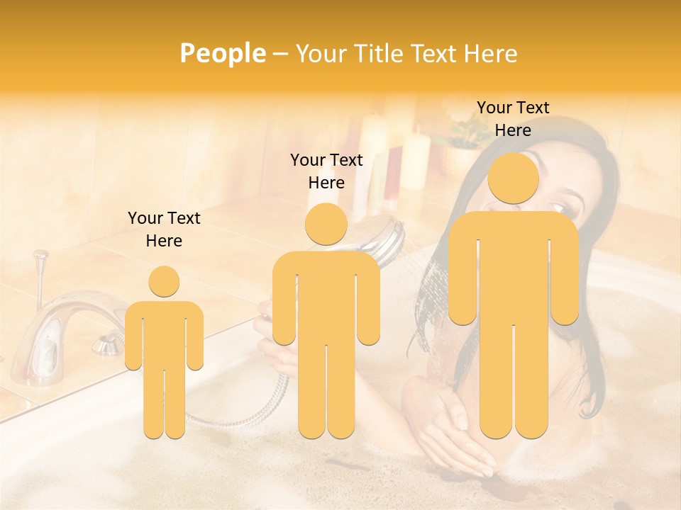 Water Foam Flower PowerPoint Template