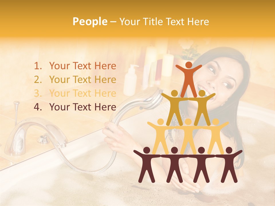 Water Foam Flower PowerPoint Template